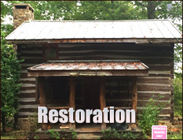 Historic Log Cabin Restoration  Cloverdale, Alabama